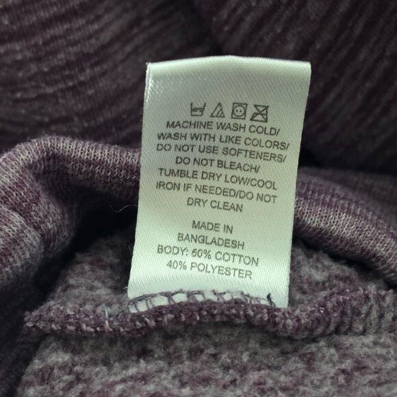 Angderson Arizona USA Embroidered Striped Mens 3XL Long Sleeve Purple Sweatshirt - Picture 5 of 7